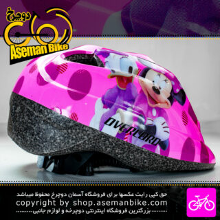 کلاه دوچرخه سواری بچه گانه اورلورد ارجینال مدل HB5-2 سایز 52 الی 55 سانتیمتر رنگ صورتی طرح میکی ماوس Overlord Bicycle Helmet HB5-2 Size 52-55cm Pink Mickey Mouse Design