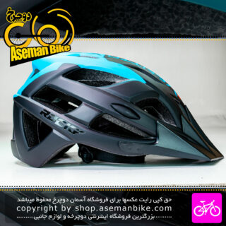 کلاه دوچرخه سواری راکی مدل HB3-9 سایز 58 الی 61 سانتیمتر رنگ مشکی فیروزه ای Rocky Bicycle Helmet HB3-9 Size 58-61cm Black Cyan