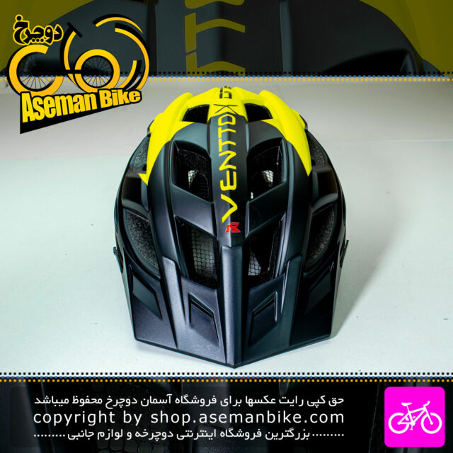کلاه دوچرخه سواری راکی مدل HB3-9 سایز 58 الی 61 سانتیمتر رنگ مشکی زرد Rocky Bicycle Helmet HB3-9 Size 58-61cm Black Yellow