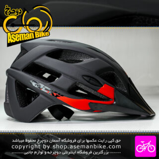 کلاه دوچرخه سواری راکی مدل HB3-9 سایز 58 الی 61 سانتیمتر رنگ مشکی قرمز Rocky Bicycle Helmet HB3-9 Size 58-61cm Black Yellow