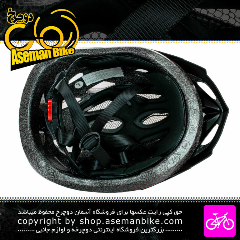 کلاه دوچرخه سواری راکی مدل MV23 سایز 58 الی 61 سانتیمتر رنگ مشکی قرمز Rocky Bicycle Helmet MV23 Size 58-61cm Black Red