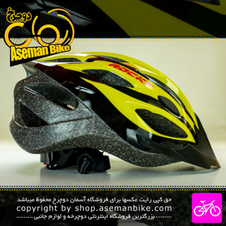 کلاه دوچرخه سواری راکی مدل MV23 سایز 58 الی 61 سانتیمتر رنگ مشکی زرد Rocky Bicycle Helmet MV23 Size 58-61cm Black Yellow