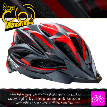 کلاه دوچرخه سواری راکی مدل HB20 سایز 58 الی 61 سانتیمتر رنگ مشکی قرمز Rocky Bicycle Helmet HB20 Size 58-61cm Black Red