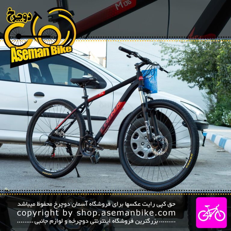 دوچرخه کوهستان ترینکس مدل ام 136 پرو سایز 29 سیستم 21 سرعته رنگ مشکی قرمز Trinx MTB Bicycle M136 Pro Size 29 Shifting System 21 Speed Black Red