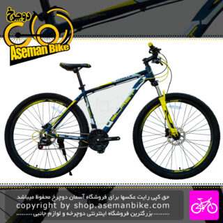 دوچرخه کوهستان بلست مدل فرمول سایز 29 21 دنده ترمز هیدرولیک رنگ آبی زرد Blast MTB Bicycle Formula Size 29 21 Speed Blue Yellow