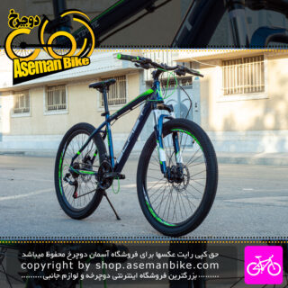 دوچرخه کوهستان بلست مدل Ultimate سایز 27.5 سیستم 21 سرعته رنگ آبی سبز Blast MTB Bicycle Ultimate Size 27.5 21 Speed Blue Green