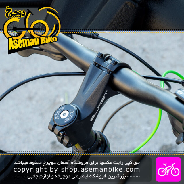 دوچرخه کوهستان بلست سایز 27.5 سیستم 21 سرعته رنگ آبی سبز Blast MTB Bicycle Size 27.5 21 Speed Blue Green