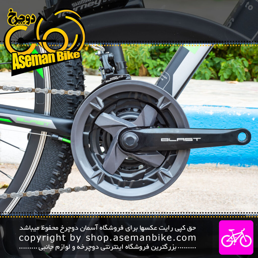دوچرخه کوهستان بلست مدل ونتو Vento سایز 29 21 دنده رنگ مشکی سبز فلورسنت Blast MTB Bicycle Vento Size 29 21 Speed Black\Fluo Green