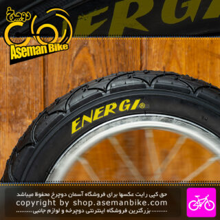 تایر دوچرخه انرژی سایز 12.1/2×2.1/4 مشکی Energi Bicycle Tire Size 12.1/2×2.1/4