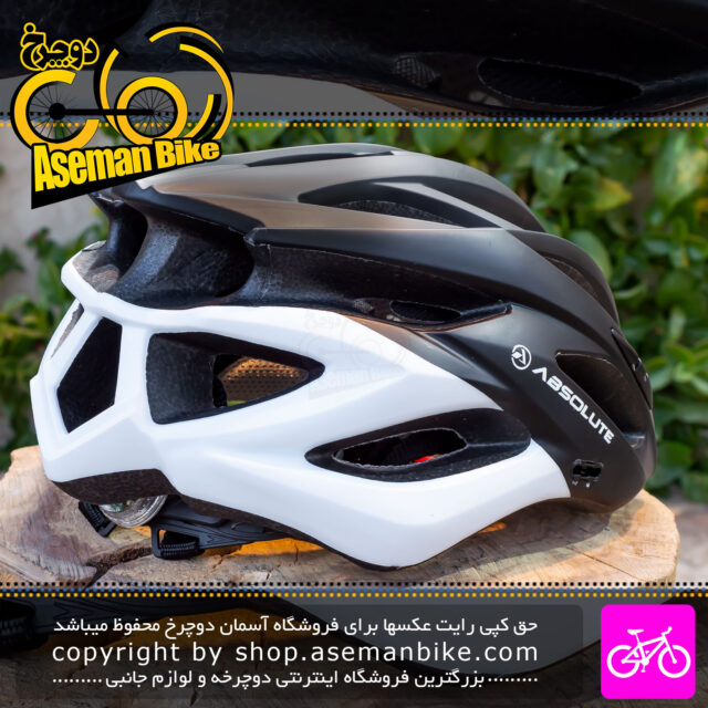 کلاه دوچرخه سواری Absolute مدل BM36 سایز 57-62 سانتیمتر رنگ مشکی سفید Absolute Bicycle Helmet BM36 Black White