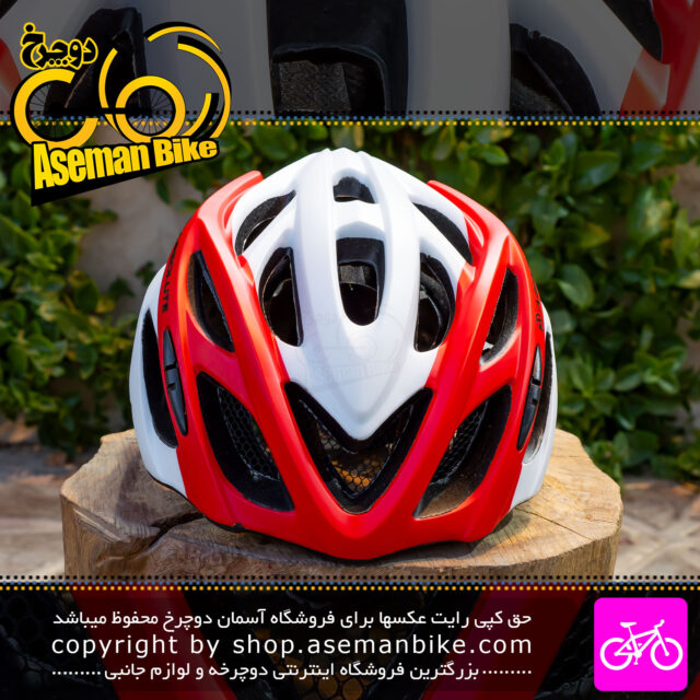 کلاه دوچرخه سواری ابسولوت Absolute مدل DT04 سایز دور سر 57-62 سانتیمتر رنگ سفید قرمز Absolute Bicycle Helmet DT04 57-62 CM Red White