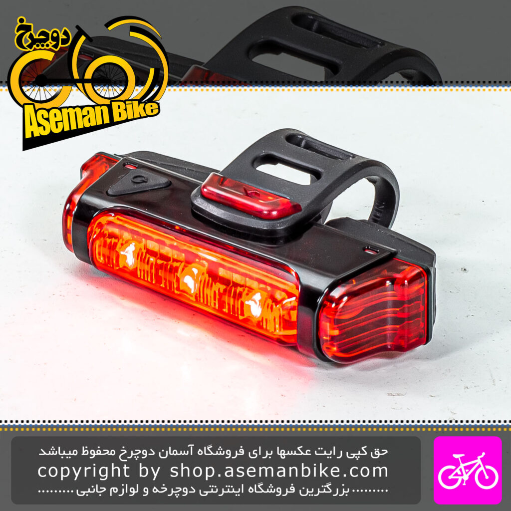 چراغ عقب دوچرخه اینفینی مدل Sword i-461r2 شارژی 3 LED قرمز Infini Bicycle Rear Light Sword i-461r2