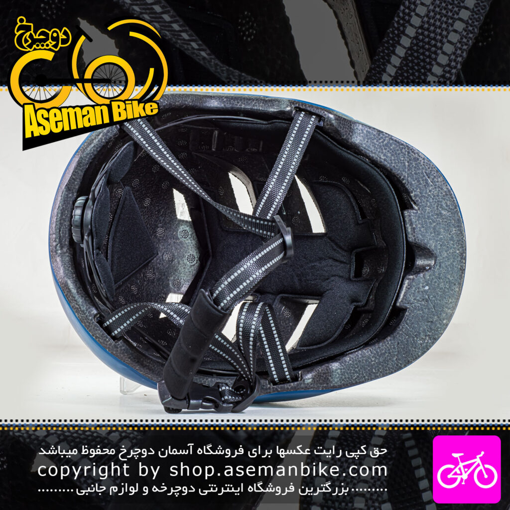 کلاه دوچرخه سواری سانری مدل مون سایز 62-57 سانتیمتر آبی مات Sunri Bicycle Helmet Moon