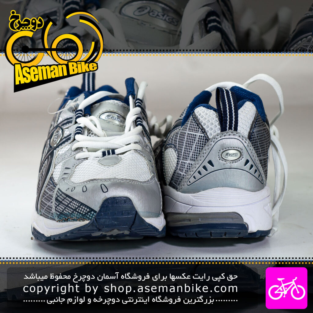 کفش ورزشی اسیکس ساخت ویتنام مدل DR583 سایز 42 سفید آبی Asics Sport Shoes Vietnam DR583