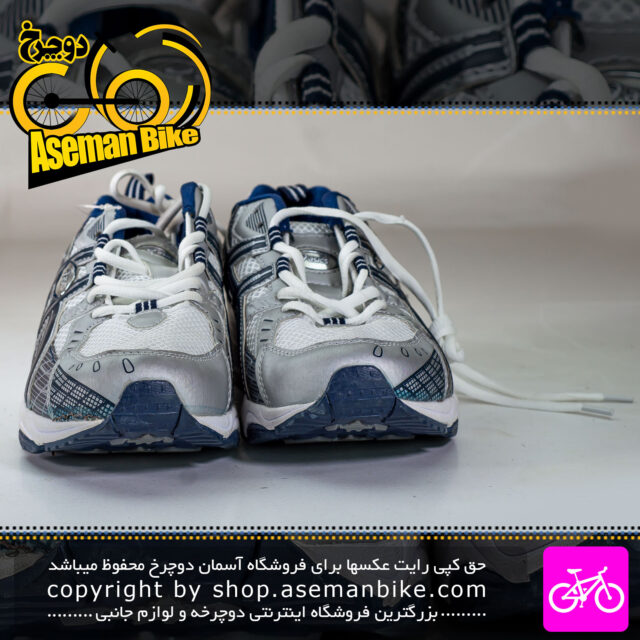 کفش ورزشی اسیکس ساخت ویتنام مدل DR583 سایز 42 سفید آبی Asics Sport Shoes Vietnam DR583