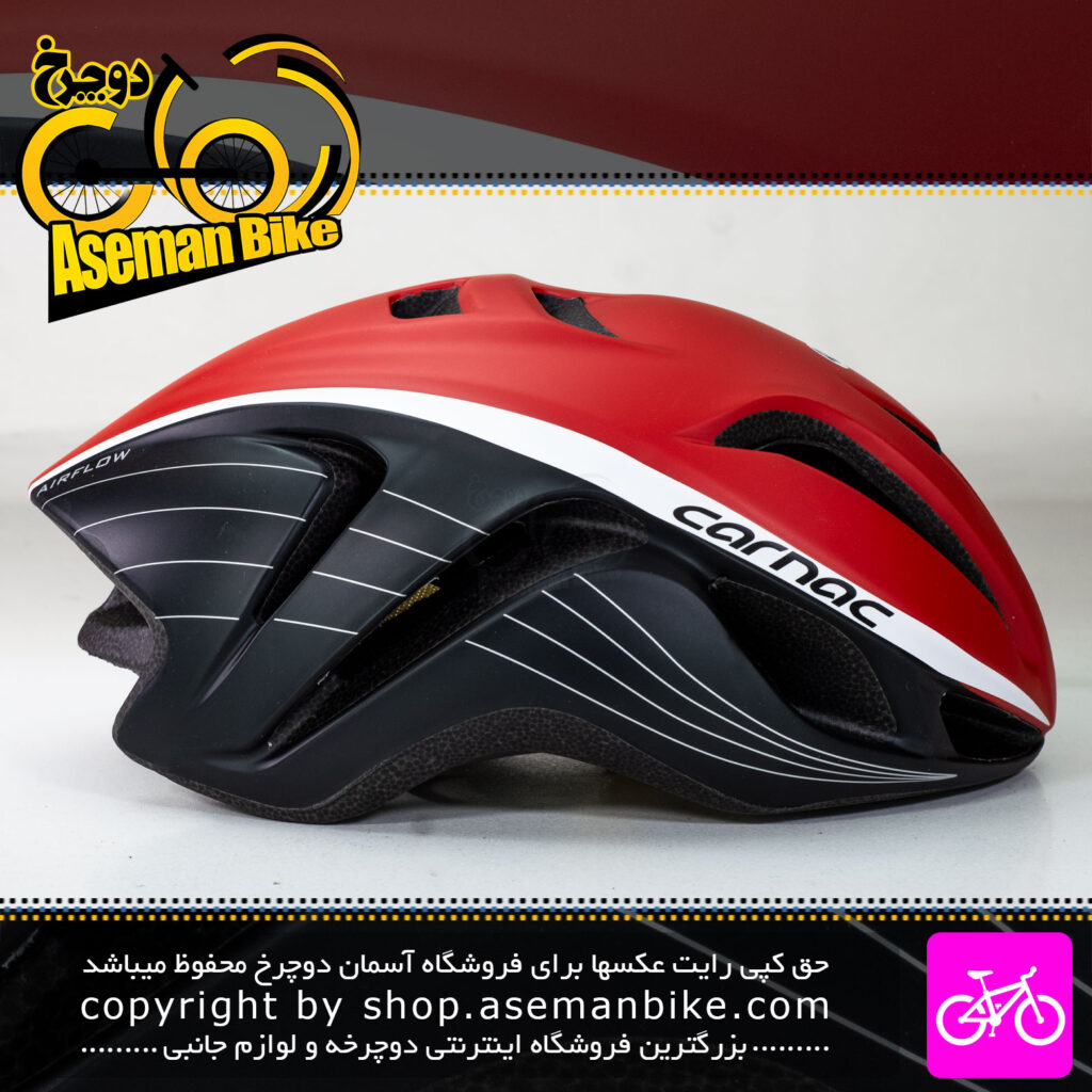 کلاه دوچرخه سواری کارناک تری اتلون آئروداینامیک G7000 سایز 60-55 سانت Carnac Bicycle Helmet
