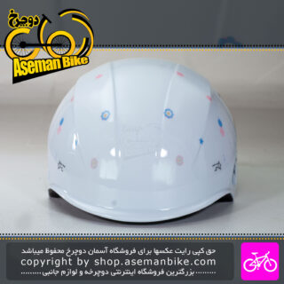 کلاه دوچرخه سواری بچه گانه هپی تراول Happy Travel سایز 60-55 سانت سفید Happy Travel Bicycle Helmet