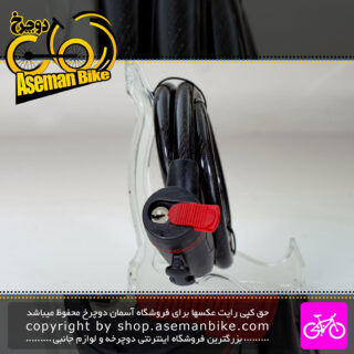 قفل کابلی دوچرخه وایب مدل 1000c12 سایز 12x1200mm مشکی Vibe Bicycle Cable Lock 1000c12