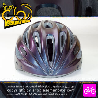 کلاه دوچرخه سواری ونز Wenz سایز 60-55 سانت بنفش آبی Wenz Bicycle Helmet