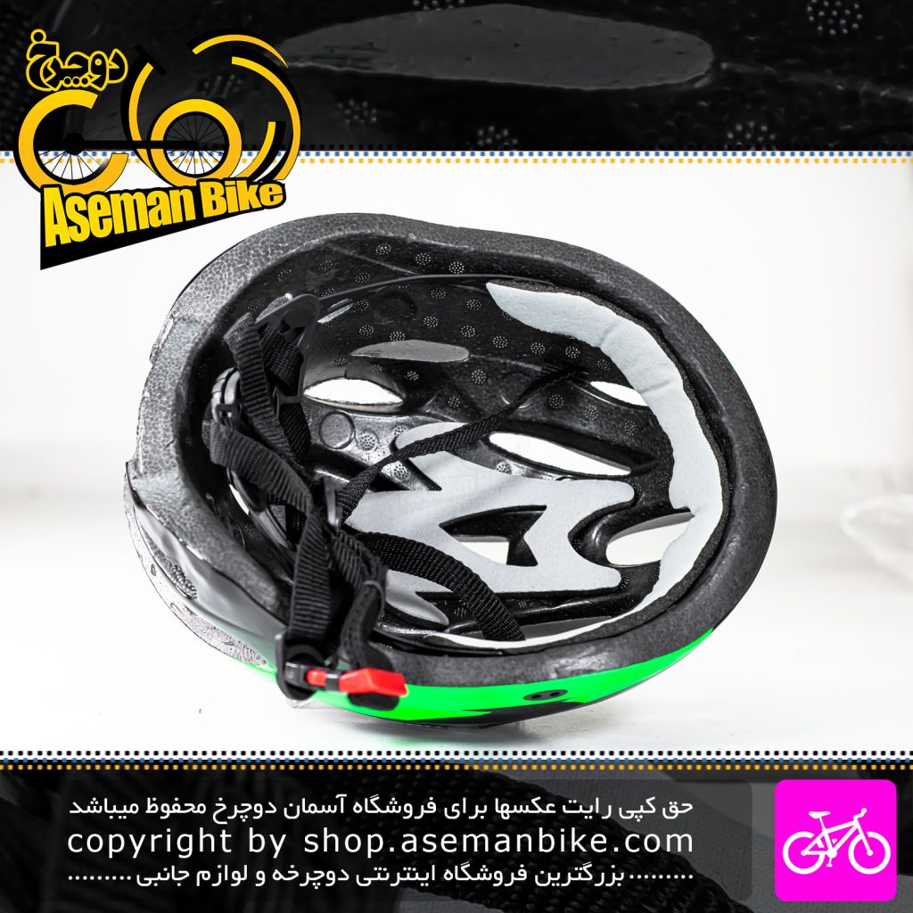 کلاه دوچرخه سواری ابسولوت مدل MM22 سایز 60-55 مشکی سبز Absolute Bicycle Helmet MM22 Size 55-60
