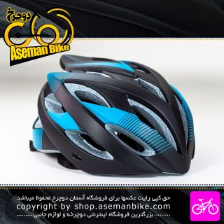 کلاه دوچرخه سواری Bedrax مدل YT7 سایز 58-53 سانت مشکی آبی Bedrax Bicycle Helmet YT7 Size 53-58cm