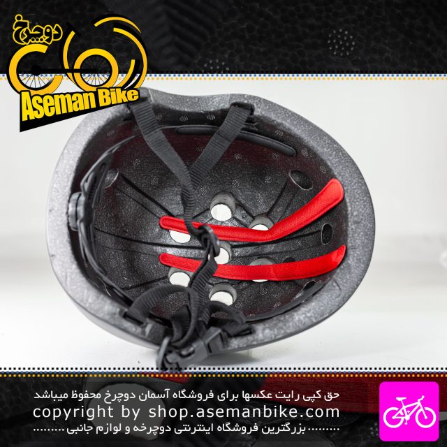 کلاه دوچرخه سواری بی ایکس ایکس مدل BMX سایز 60-55 سانت خاکستری BBX Bicycle Helmet BMX 55-60cm