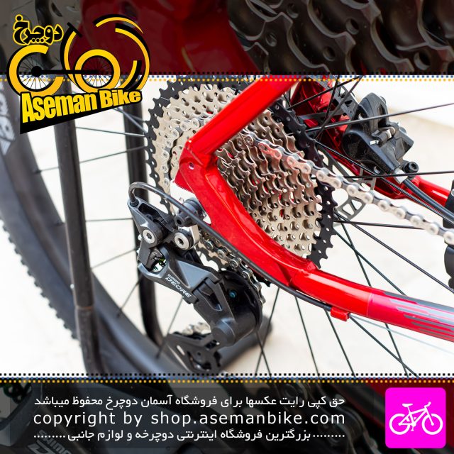 دوچرخه کوهستان شهری کمپ مدل فنیکس Fenix سایز 27.5 20 سرعته خاکستری قرمز Camp MTB City Bicycle Fenix Size 27.5 20 Speed