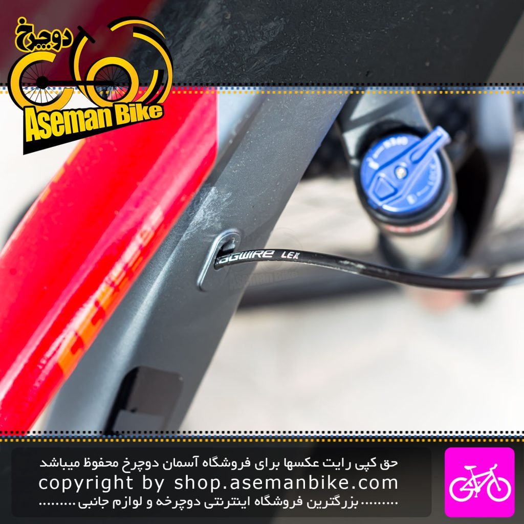 دوچرخه کوهستان شهری کمپ مدل فنیکس Fenix سایز 27.5 22 سرعته خاکستری قرمز Camp MTB City Bicycle Fenix Size 27.5 22 Speed