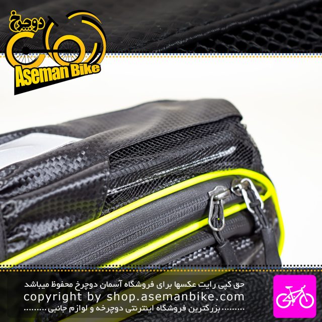 کیف پشت زین دوچرخه Flame مدل X763 مشکی فسفری Falme Bicycle Saddle Bag X763