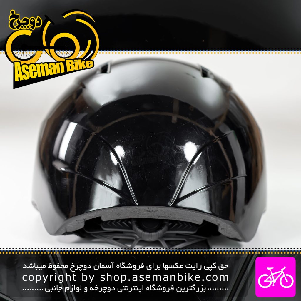 کلاه دوچرخه سواری اچ بی اکس مدل HK32 سایز 60-55 سانت مشکی براق HBX Bicycle Helmet HK32 Size 55-60cm