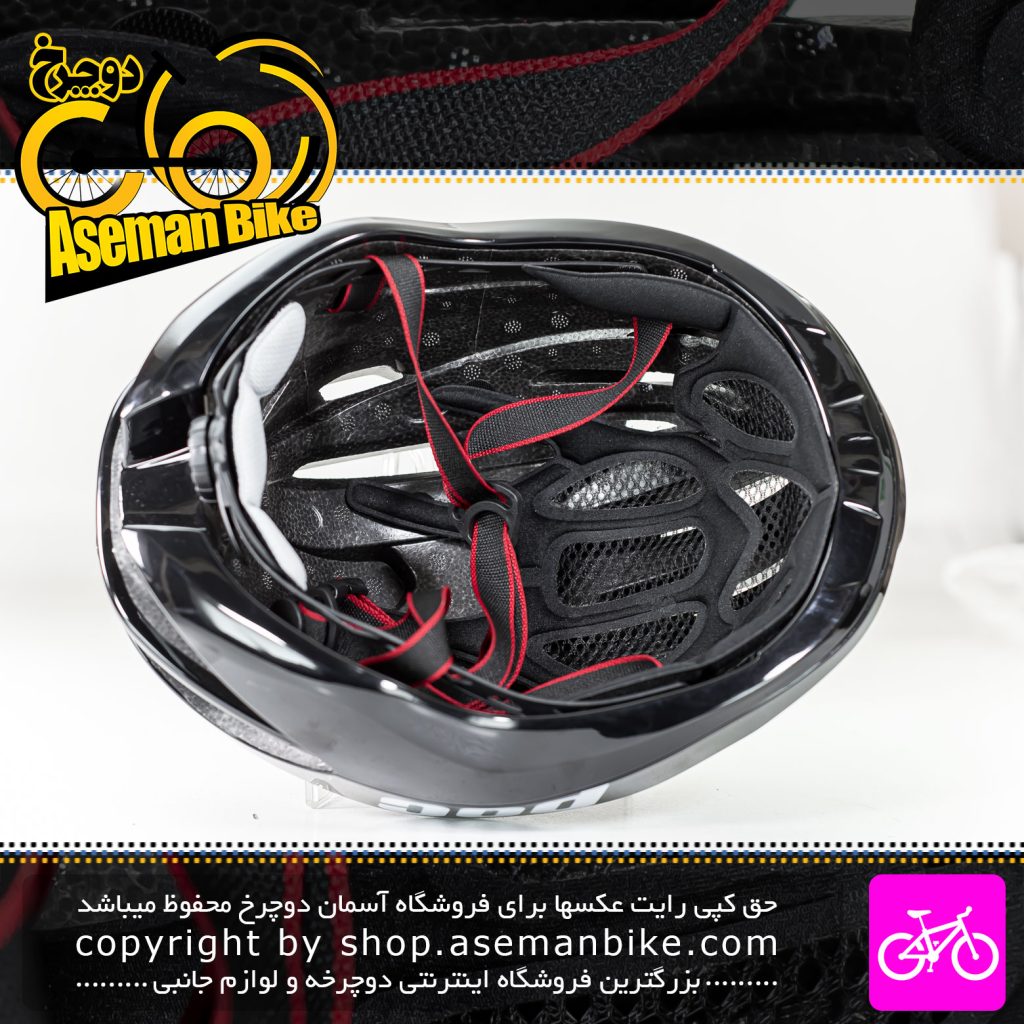 کلاه دوچرخه سواری پوک مدل شاین سایز 60-55 سانت مشکی درخشان POC Bicycle Helmet Shine 55-60cm