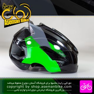 کلاه دوچرخه سواری پروگ مدل GS4 سایز 61-56 سانت مشکی سبز Prog Bicycle Helmet GS4 Size 56-61cm