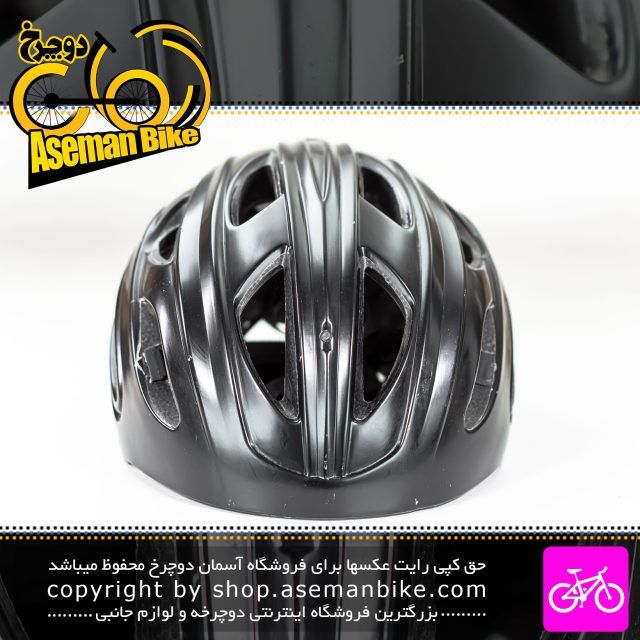 کلاه دوچرخه سواری تلکس مدل YT76 سایز 60-55 سانت مشکی براق Telx Bicycle Helmet YT76 Size 55-60cm