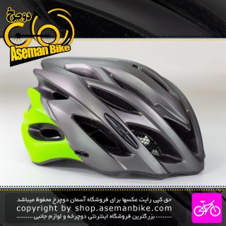 کلاه دوچرخه سواری تسلا مدل WE4 سایز 60-55 سانت نوک مدادی سبز TESLA Bicycle Helmet WE4 Size 55-60cm