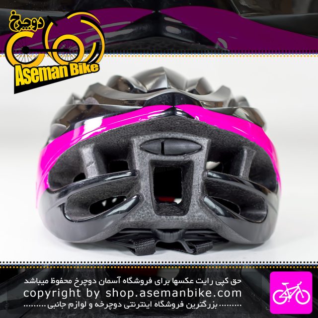 کلاه دوچرخه سواری تتریس مدل GHQ سایز 60-55 سانت مشکی صورتی Tetris Bicycle Helmet GHQ 55-60cm
