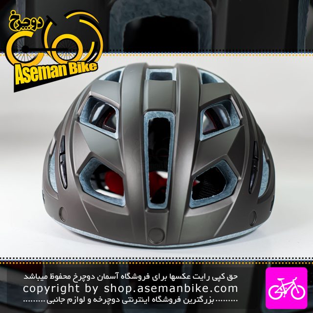 کلاه دوچرخه سواری تتریس مدل DS4 سایز 61-56 سانت خاکستری Tetris Bicycle Helmet DS4 56-61cm