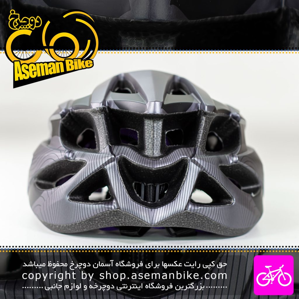 کلاه دوچرخه سواری ورتیکال مدل BLU8 سایز 60-55 سانت خاکستری Vertical Bicycle Helmet BLU8 Size 55-60cm