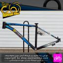 بدنه فریم دوچرخه دبلیو استاندارد مدل اکو D7 سایز 27.5 مشکی آبی W Standard Bicycle Frame Eco D7 Size 27.5