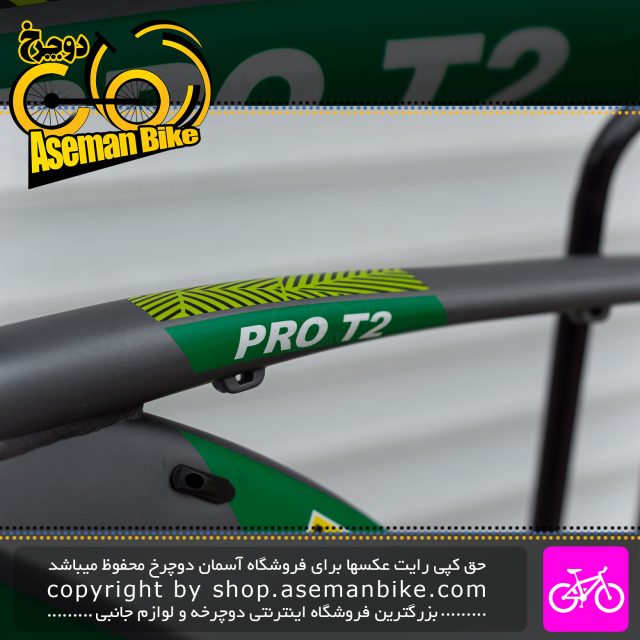 بدنه فریم دوچرخه آلومینیوم دبلیو استاندارد مدل PRO T2 سایز 27.5 خاکستری سبز W-Standard Bicycle Frame Pro T2 Size 27.5