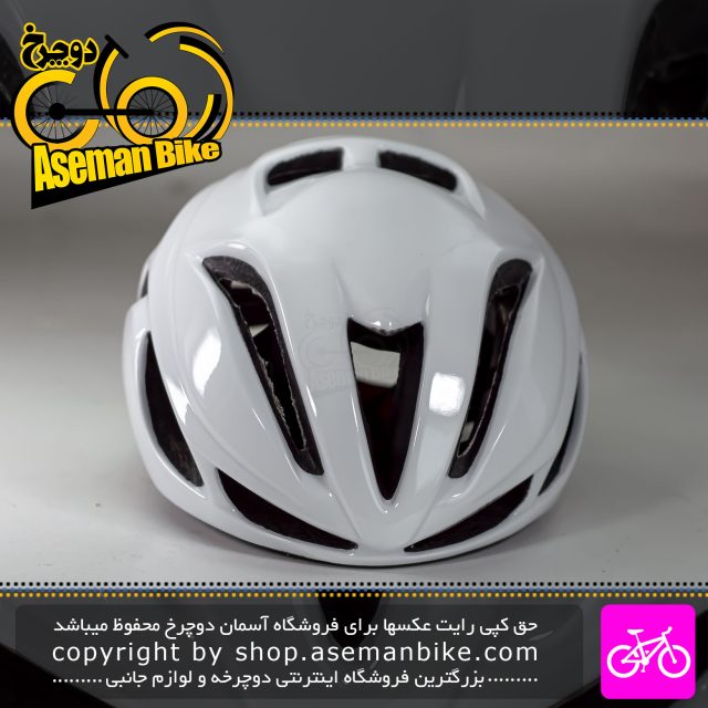 کلاه دوچرخه سواری کورس مدل RTS سایز 57-53 سانت سفید Cours Bicycle Helmet RTS Size 53-57cm