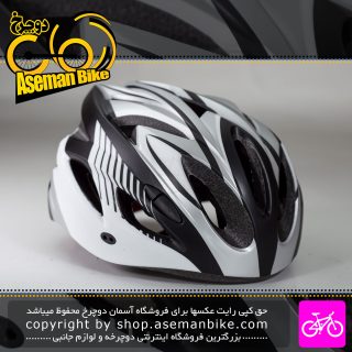 کلاه دوچرخه سواری کدی مدل WRT سایز 60-55 سانت مشکی سفید Kodi Bicycle Helmet WRT Size 55-60cm