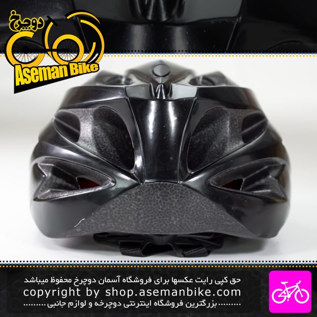 کلاه دوچرخه سواری لاینا مدل A7 سایز 60-55 سانت مشکی خاکستری Linea Bicycle Helmet A7 Size 55-60cm
