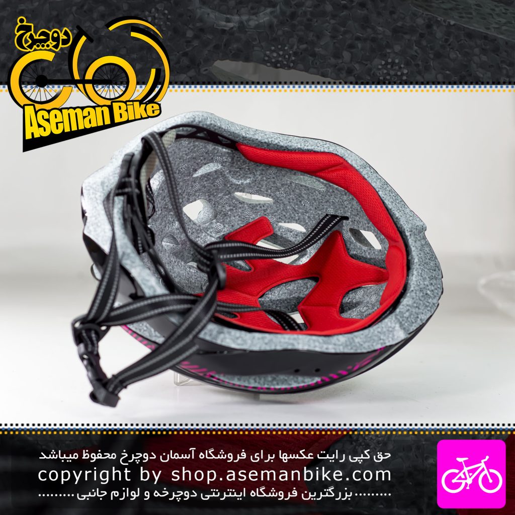 کلاه دوچرخه سواری پیکو مدل XXR سایز 60-55 سانت مشکی صورتی Pico Bicycle Helmet XXR Size 55-60cm