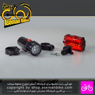 ست چراغ جلو و عقب دوچرخه XRH مدل 0509 مشکی XRH Bicycle Light Set 0509